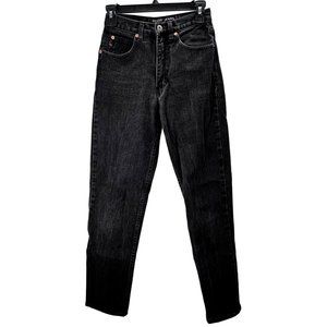 Guess Jeans Classic Fit High Rise Tapered size 27 Women Black Denim USA 25052RG